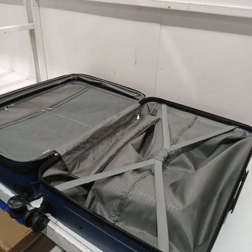 AMAZONBASICS HARDSIDE CARRY ON expandable SPINNER TRAVEL LUGGAGE SUITCASE - 30" - NAVY BLUE image 5