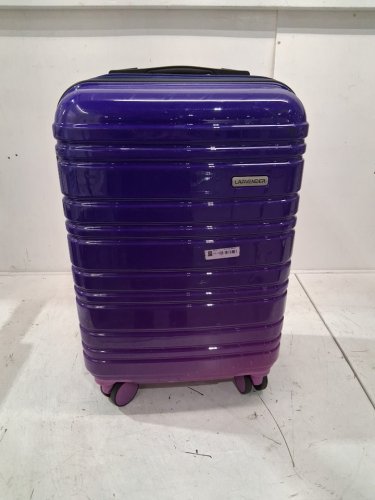 3pc larvender 20" hardshell roller carry on luggage set with duffel bag & toiletry bag - midnight berry - (model: 5515-b) image 4