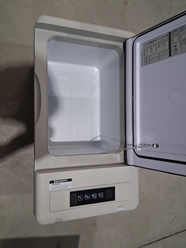 EUHOMY PORTABLE CAR REFRIGERATOR WITH APP CONTROL - 18L - 12V - FROM -4° TO 68°F - BLACK/GREY (MODEL: CFC-18 / CF004-18BL-CAEH) image 3