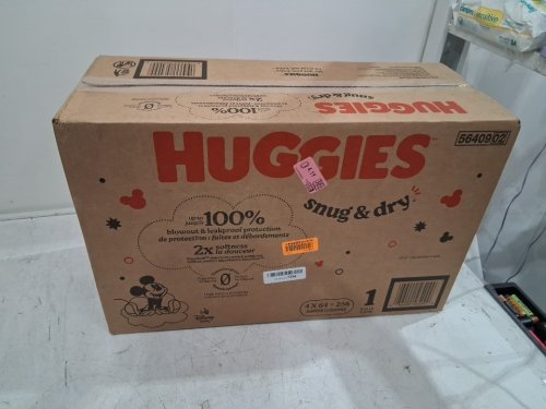 256PK HUGGIES SNUG AND DRY DIAPERS WITH TRIPLE LAYER PROTECTION - SIZE 1 (8-14lb) - disney mickey mouse (style: 5640902) image 2