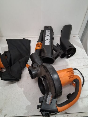 WORX TRIVAC 3-IN-ONE BLOWER/MULCHER/VACUUM WITH METAL IMPELLER AND COLLECTION BAG - 12AMP - 120V (MODEL: WG509) image 3