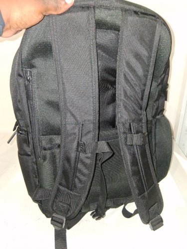 BUGATTI ULTIMATE BACKPACK WITH RFID ZIPPER POCKET & LAPTOP POCKET FOR UP TO 15.4" LAPTOPS - 40L - BLACK (MODEL: 1805676) image 4