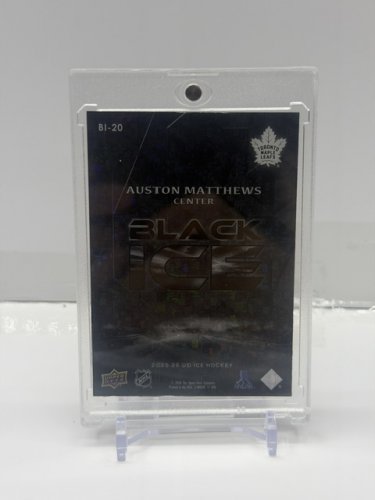 2025-26 UPPER DECK NHL BLACK ICE AUSTON MATTHEWS TORONTO MAPLE LEAFS CARD#BI-20 image 2
