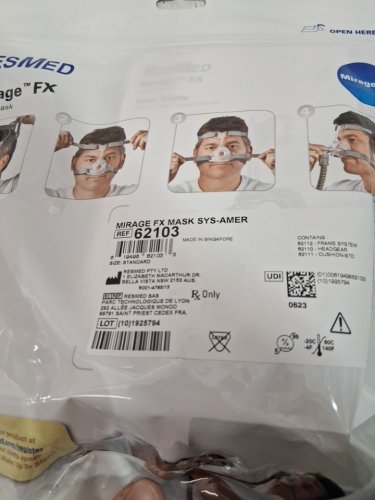 RESMED Mirage FX Nasal CPAP Mask - standard (model: 62103) image 4