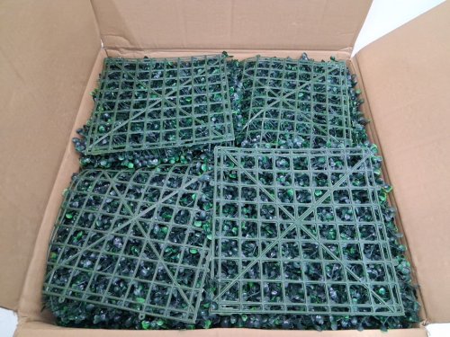 24pk artificial foliage square mats- 9.8"x 9.8"- green image 4