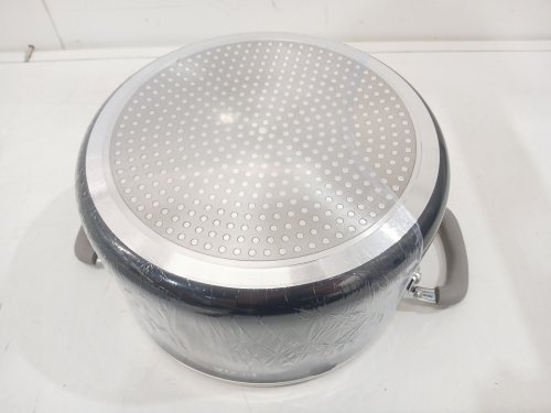BEZIA Ceramic Nonstick Stock Pot with Lid - 8QT - Grey (Model: 11494-24) image 4