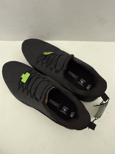 MEN'S ATHLETIC WORKS EZ ON WALKING SHOES - 12W - BLACK image 3