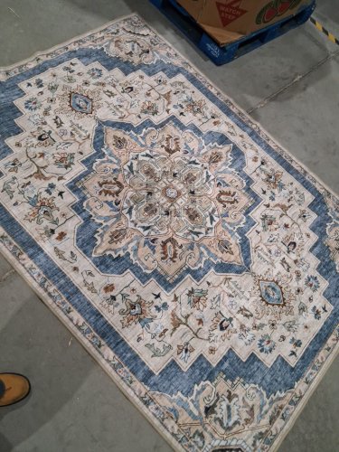 washluxe area rug  - 5ft x 7ft - beige/brown/black (model: 2046294) image 3
