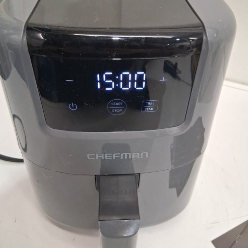 CHEFMAN Mini Air Fryer - 2qt - 900w - grey (model: rj38-2t-grey-ca) image 3
