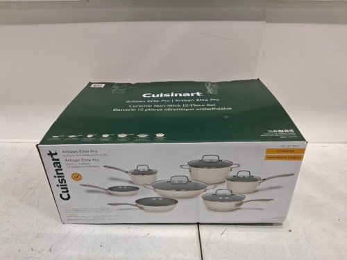 12pc Cuisinart Artisan Elite Pro Forged Aluminium Cookware  - assorted sizes - white (model: 1981675) image 2