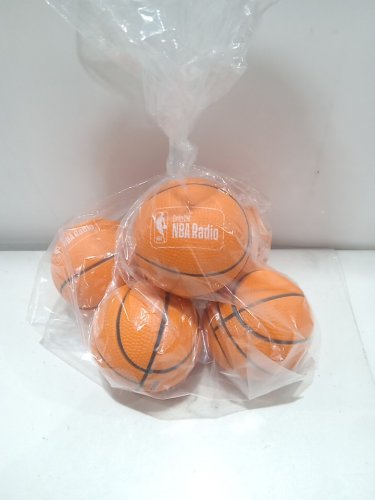 5PK BASKETBALL STRESS BALL with SIRUS XM NBA RADIO logo image 2