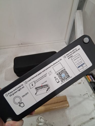 4PC GLORYANG INLESS PORTABLE THERMAL PRINTER - FOR PAPER 8.5'' X 11'' - BLACK (MODEL : PD-A4) image 6