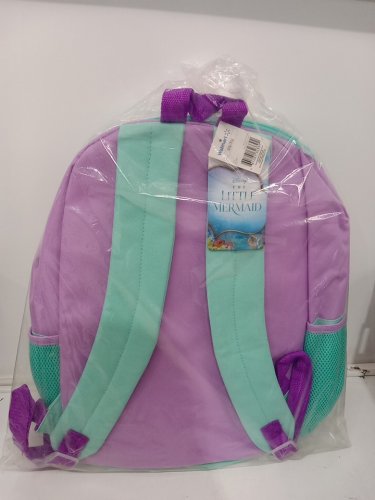 5pc Kids The Little Mermaid Backpack set with Insulated lunchbox and supply case - Teal / Purple image 4