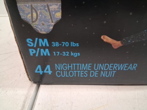 44PK Boy's NINJAMAS leakproof disposable NIGHTTIME UNDERWEAR - SMALL/MEDIUM (38-70LBS) image 3