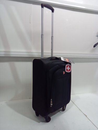 SwissGear Sion Softside Expandable spinner Roller carry-on Luggage/suitcase - 21" - Black image 3