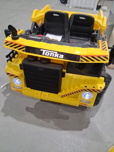HUFFY Tonka Ride On Dump Truck WITH WORKING DUMP BED Realistic lights and sounds  - 12V - 5MPH - YELLOW (MODEL: 17665) image 3