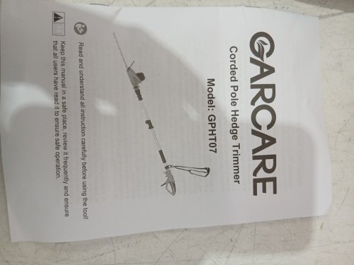 Garcare Corded Pole Hedge Trimmer / Extension Pole Saw with 18" Laser Cut Trimmer Blade - 4.8A - Extends up to 2.5m - Orange (Model: GPHT07) image 8