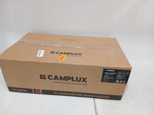 camplux outdoor portable propane tankless water heater with water pump kit - 1.32 gpm water pump - 5L - BLACK (model: ay132bp43) image 2