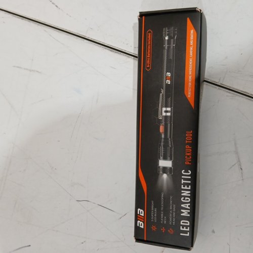 biib extendable led magnetic flashlight - 7.5"  to 24" - black image 2