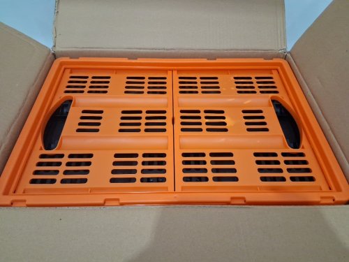 3pk Plastic Collapsible Storage Baskets-45L- black/orange-(model: zjks5336295w) image 3