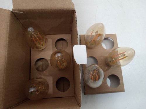6PK flsnt retro style led bulbs E12 - 2200K - 4W - WARM WHITE image 4
