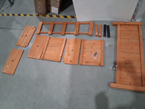 Costway Raised Garden Planter Box with Trellis for Climbing Plants - 35" x 17" x 72" - orange (model:GT3922OR) image 4