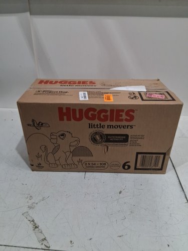 108pk huggies little movers outstanding active fit disposable baby diapers - size 6 (35lb+) - disney baby lion king (style: 56319) image 2