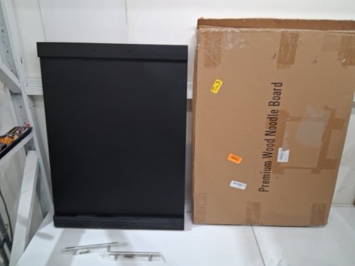 premium wooden noodle board stovetop cover - 23" x 30" - black image 2