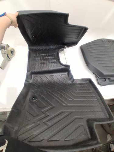 4PC FIILINES All Weather TPE Floor Liners - for Hyundai Palisade 7 Seat MODELS - BLACK image 4