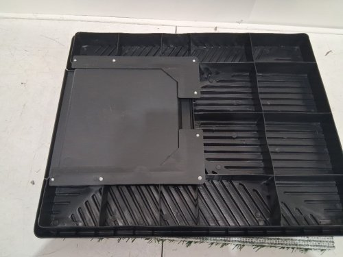 3pc pet potty dog relief system with removable waste tray - 25" x 20" - black/green image 5