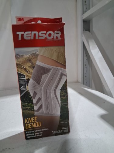 3M Tensor Knee Brace with Side Stabilizers - large- grey/white image 2