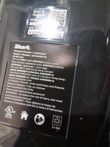 Shark Rocket Pet Plus Cordless Stick Vacuum - Blue/Black (Model: IZ340hc v5) image 7