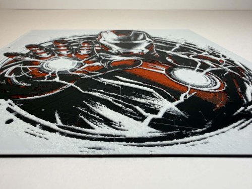8"x8" 3D Printed - Iron Man - Marvel - Textured Photo image 2