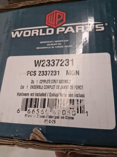 WorldParts Complete Front Strut Suspension Assembly - Fits 2018 - 2024 Audi Q3 & VW Tiguan - Black (Model:W2337231) image 10