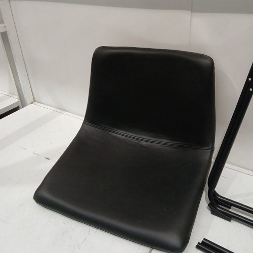 homcom Upholstered Counter Height bar stool - 26" - black - (model:835-776v00bk) image 4