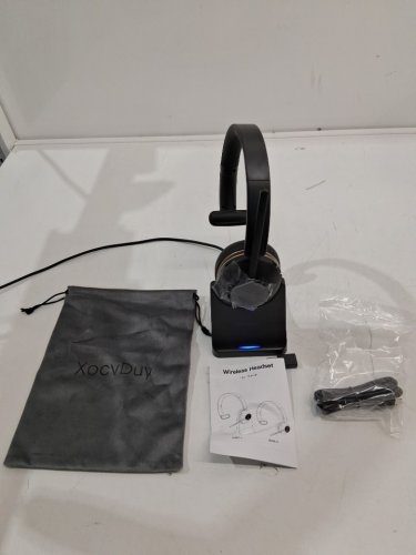 xocvduy wireless computer headset - 40-hour playtime - black (model: xd85-l) image 2