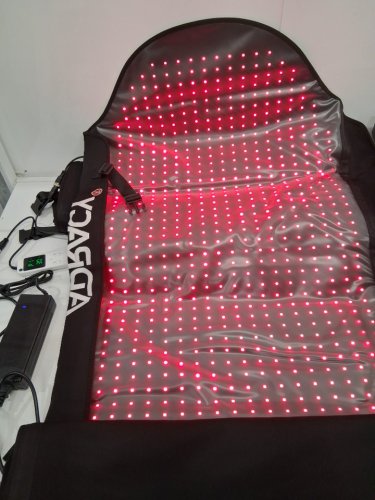 adracy Triple-Mode Red Light Therapy Mat for Full Body Pain Relief - 72" x 33.4", Infrared Red Light Bed with 2600 Dual-Wave LEDs - Black image 5