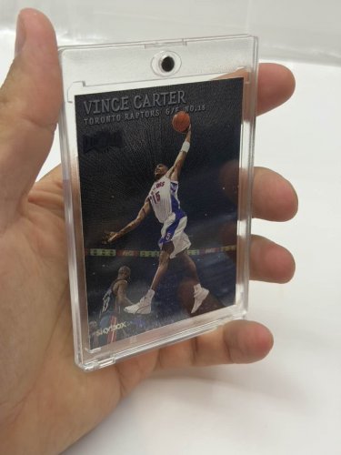 Skybox 1999-2000 Leaf Metal Vince Carter #1 Card image 4