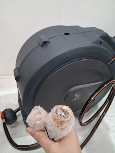 Giraffe Tools Wall Mounted retractable Garden Hose Reel - 1/2" x 100ft - Dark Grey (MODEL: AW3012us-mb) image 4