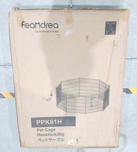 FEANDREA METAL PET EXERCISE PLAY PEN FENCE WITH SWINGING DOOR - 40" - BLACK - (MODEL:PPK81H) image 2