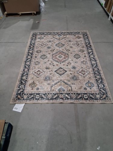 2pc washluxe area rug & runner set - 5ft x 7ft & 2ft 3'' x 5ft - beige/brown/green (model: 2046294) image 2