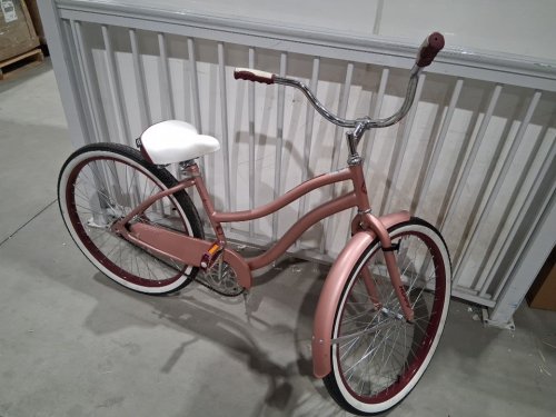 huffy capitol womens beach cruiser bike - 26" - pink (model: 56890c 30522) image 6