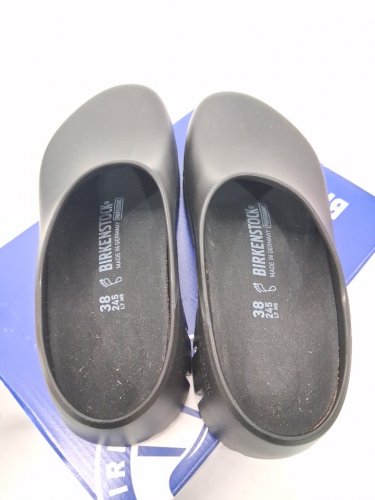 unisex birkenstock birki 2.0 slip on clogs - women's 7 - men's 5 - black (style: 1025969) image 3