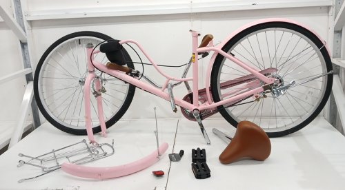 Beach Cruiser Bike Bicycle with Cup Holder - 26" - Pink (Model: SP38556PI-26) image 5