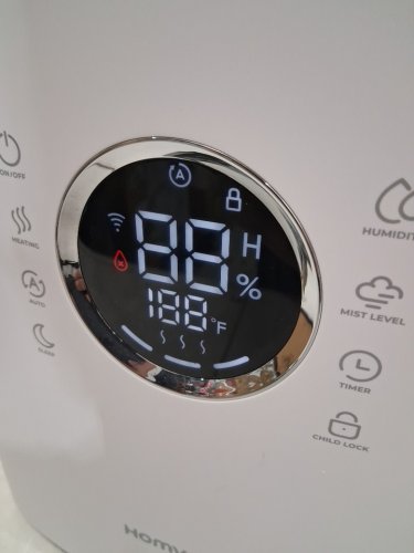 HOMVANA ULTRASONIC WARM & COOL MIST HYYBRID SMART HUMIDIFIER WITH WIFI APP CONNECTION & AROMA TRAY - 6.5L / 861 SQ.FT. COVERAGE - WHITE/BLACK (MODEL: H111S) image 3