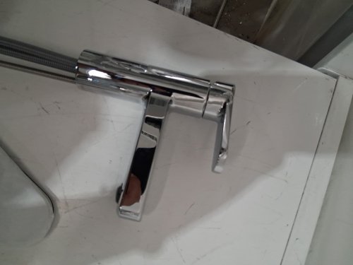 Moen Laris Chrome One-Handle Single Hole Modern Bathroom Sink Faucet with Optional Deckplate and Spring Loaded Drain Assembly - Chrome (MODEL: 84014) image 9