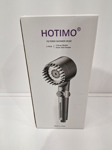 HOTIMO 3 Spray Mode Filtered Shower Head with Handheld and hose - 75" image 2