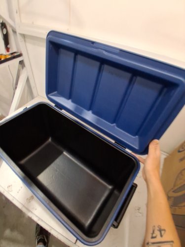 Coleman Chiller Portable Insulated HARD Cooler WITH HEAVY DUTY HANDLES - 48QT - DARK BLUE (MODEL: 2226955) image 4