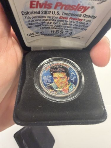 2 ELVIS PRESLEY COLORIZED TENNESSEE QUARTERS LIMITED EDITION image 4