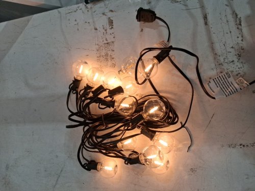 BRIGHTOWN PATIO STRING LIGHTS - 25FT - BLACK (MODEL: GYPC-012LAC) image 4